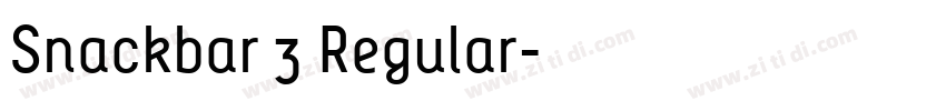 Snackbar 3 Regular字体转换